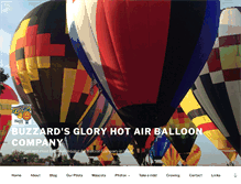 Tablet Screenshot of buzzardsgloryballoons.com